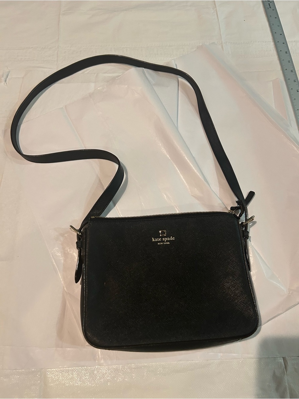Kate Spade saffiano leather New York Messenger Bag